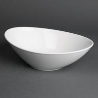 Royal Porcelain Classic White Salad Bowls 250mm Pack of 6