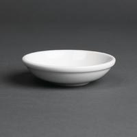 Royal Porcelain Classic White Sauce Dishes 100mm Pack of 48