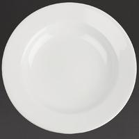 Royal Porcelain Classic White Wide Rim Plates 160mm Pack of 12