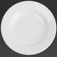 Royal Porcelain Classic White Wide Rim Plates 280mm Pack of 12