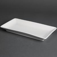 Royal Porcelain Classic White Rectangular Dishes 230x 135mm Pack of 12