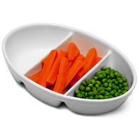 royal genware 3 division vegetable dish 24cm pack of 4