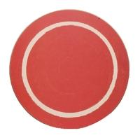 Round Casual Red Dining Mat