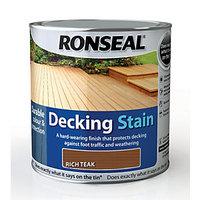 ronseal ultra tough deck stain rich teak 25l