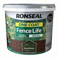 Ronseal One Coat Fence Life Forest Green 9L