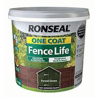 ronseal one coat fence life forest green 5l