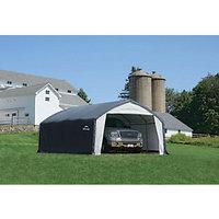 Rowlinson Shelterlogic Polythene Accelaframe Shelter Grey - 3700 x 6100 mm