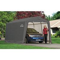 Rowlinson Shelterlogic Polythene Peak Style Auto Shelter Grey - 3000 x 6100 mm