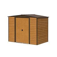 rowlinson woodvale metal apex shed without floor 8x6