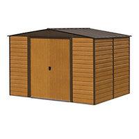 rowlinson woodvale metal apex shed without floor 10x6