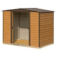 rowlinson woodvale metal apex shed with floor 10x6