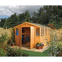 Rowlinson Shiplap Honey Brown Workshop - 9 x 12 ft