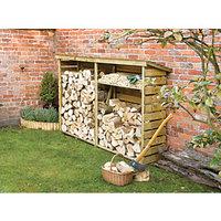 Rowlinson Timber Large Log Store - 8 x 2 ft