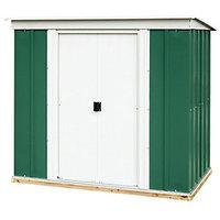 rowlinson metal pent shed with floor 6x4