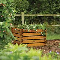 Rowlinson Budget Timber Garden Composter - 3 x 3 ft