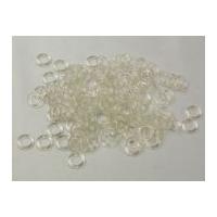 Round Plastic Curtain Rings 13mm Clear