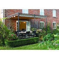 Rowlinson St. Tropez Retractable Garden Canopy Grey - 3300 x 3000 mm