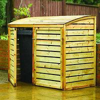 Rowlinson Timber Double Bin Store - 5 x 3 ft