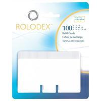 Rolodex Refill Cards Plain 57x102mm White (Pack of 100)