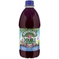 Robinsons Squash Double Concentrate No Added Sugar Apple and Blackcurrant 1.75 Litres (Pack of 2)