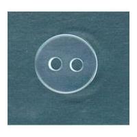 Round Plastic Backing Buttons 11.5mm Clear