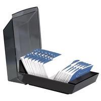 Rolodex VIP Card Tray Capacity 500 Cards 57x102mm Black