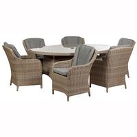 Royal Craft Wentworth 6 Seater Oval Imperial Dining Set