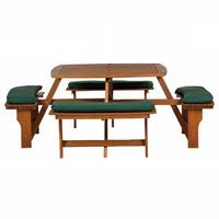 Royal Craft Sacramento 8 Seater Picnic Bench with Cushions