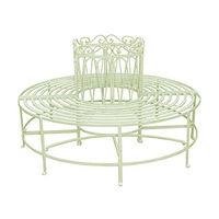 romance full round tree bench green