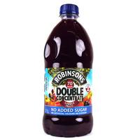 Robinsons No Added Sugar Double Concentrated Squash Summer Fruit 1.75L