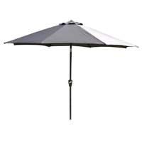 royal craft deluxe 3m crank and tilt parasol in grey