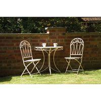 Romance 2 Seater Antique White Balcony Set