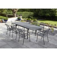 Royal Garden 8 Seater Extension Rectangular Carlo Set