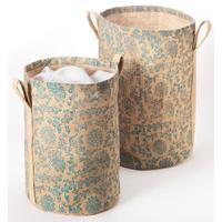 Room Tidy Jute Baskets - Set of 2