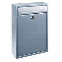 Rottner Tarvis T02943 Classic Steel Mailbox Silver Suitable for wall