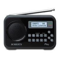 Roberts PLAY BK Play DAB DAB FM RDS Radio with Battery Charger Black