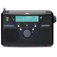 Roberts SOLARDAB2BK Portable Solar Powered DAB FM Radio Black