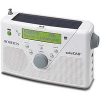 Roberts SOLARDAB2WH Portable Solar Powered DAB FM Radio White