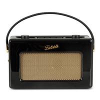 Roberts RD60BK Portable DAB FM Radio in Piano Black with RDS