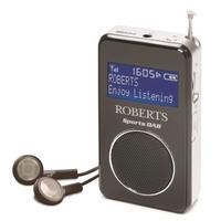 Roberts SPORTSDAB 6 Personal DAB DAB FM RDS Radio in Black Silver