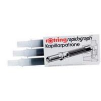 Rotring Ink Cartridges for Rapidograph Pens Black Pack 3 S0194650