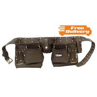 rolson 10 pocket professional tanned leather tool belt free delivery