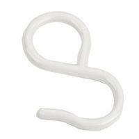 Rothley White Steel Sliding Hook Pack of 4