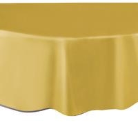 Round Plastic Party Table Cover Gold