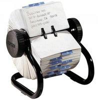 rolodex classic 500 rotary open card file black s0793600