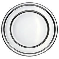 Round Silver Plastic Party Platter