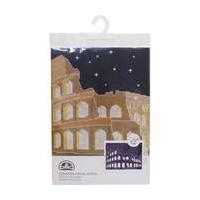 rome by night glow in the dark cross stitch kit 95 x 7 inches