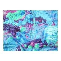 Rowan Philip Jacobs Fall 2014 Market Baskets Poplin Quilting Fabric Blue