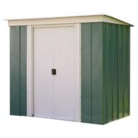 rowlinson greenvale metal pent shed 8x4