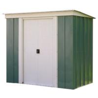 rowlinson greenvale metal pent shed 6x4